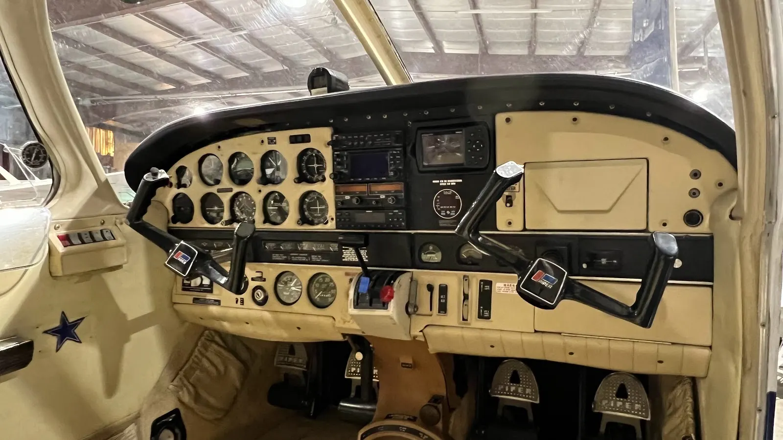 Full instrument panel and yokes